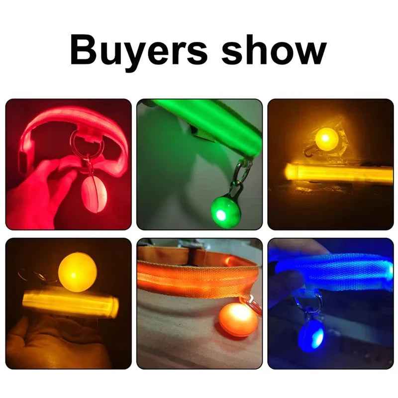 USB Charging Glowing Dog Collar With Pendant