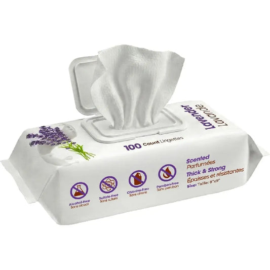 100 Count Dog Wipes: Large Size for Cleaning, Deodorizing, and Gentle Care with Lavender & Vitamin E