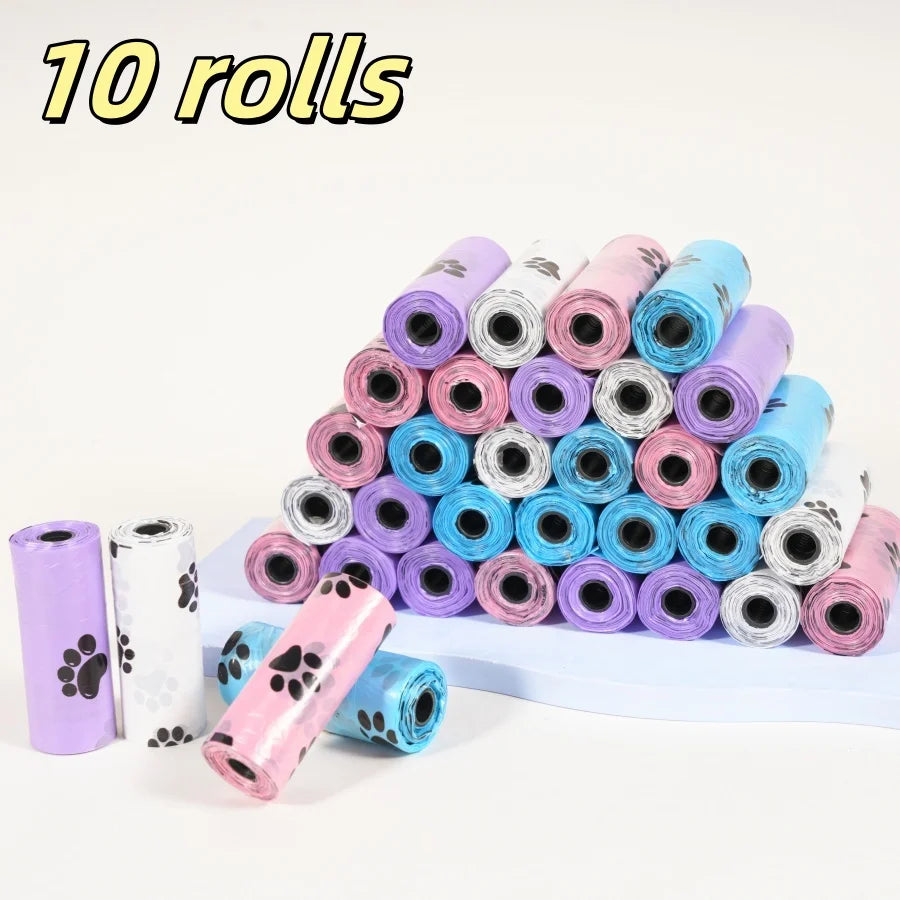 3/6/10/12 Rolls 180 Count Super Thick Dog Poop Bags,Leak-Proof Polyethylene Suitable For Cats & Dogs, Pet Cleaning Supplies