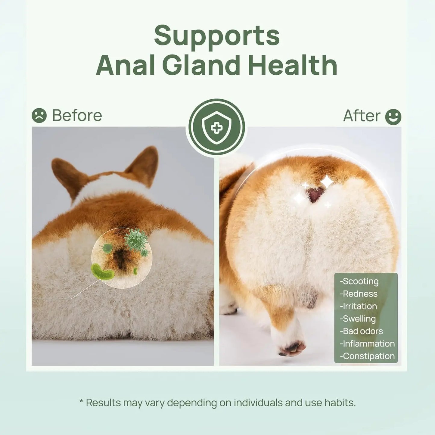 Pet Wipes for Dogs & Cats, Vet Recommended, Hypoallergenic Cleaning Wipes for Paw, Butt, Body, Soothing Allergy & Anal Gland Care, Deodorizing & Nourishing Fur Grooming