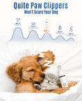 Load image into Gallery viewer, Cordless Dog Clippers with Triple Blades – Low Noise Pet Hair Trimmer for Paws, Eyes, Ears & Face, Small Animal Grooming Shaver

