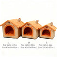 Load image into Gallery viewer, All Season Dog House Style Bed - Removable Washable Pet Bed for Small Dogs Teddy Winter Warm Cat Dog House

