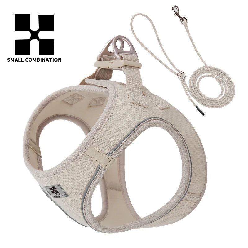 Dog Harness Leash Set for Small Medium Dog - Adjustable Reflective