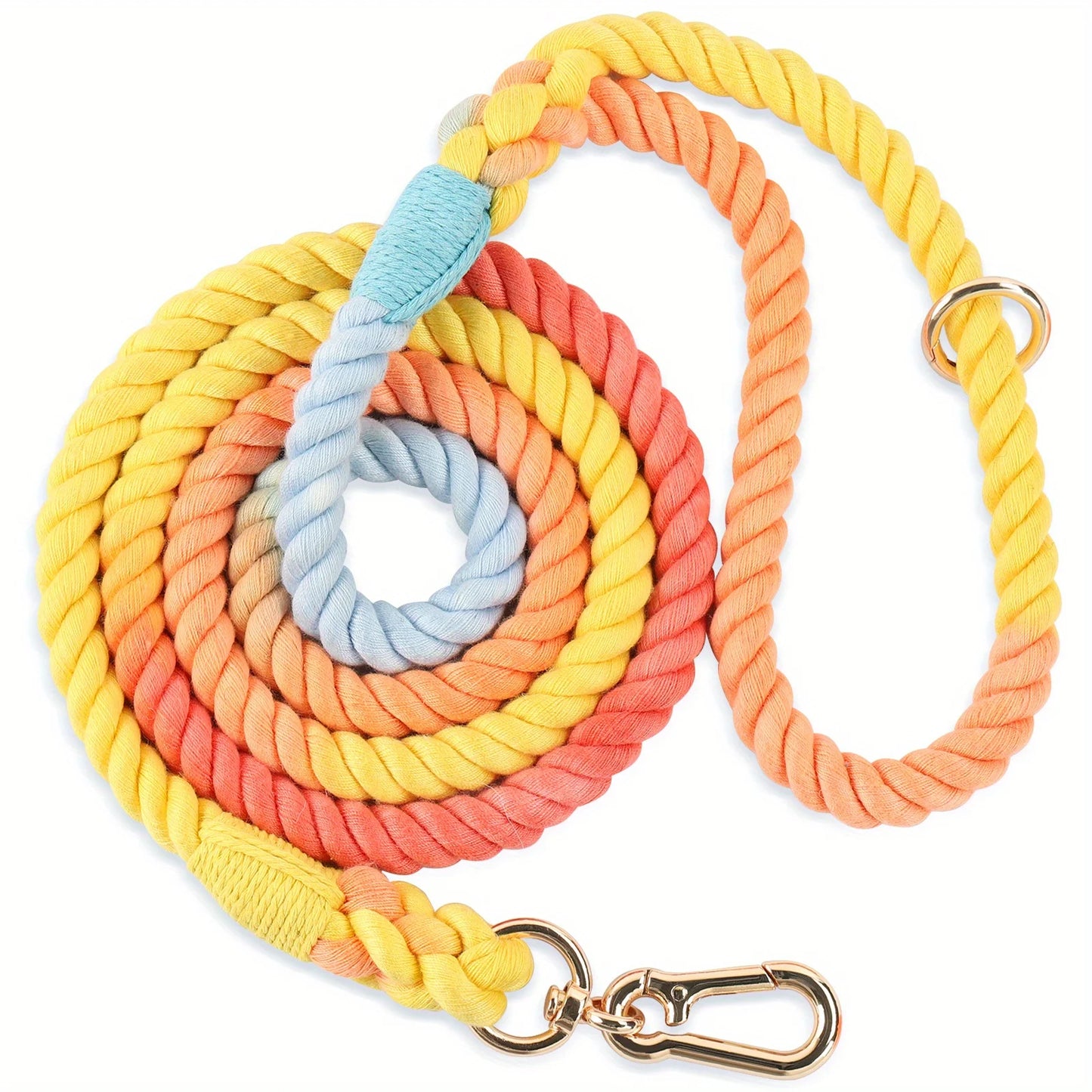 Colored Dog Leash Strong & Stylish Braided Rope Dog Leash - Perfect for Small, Medium & Large Dogs! Christmas Gift Pet Leashes