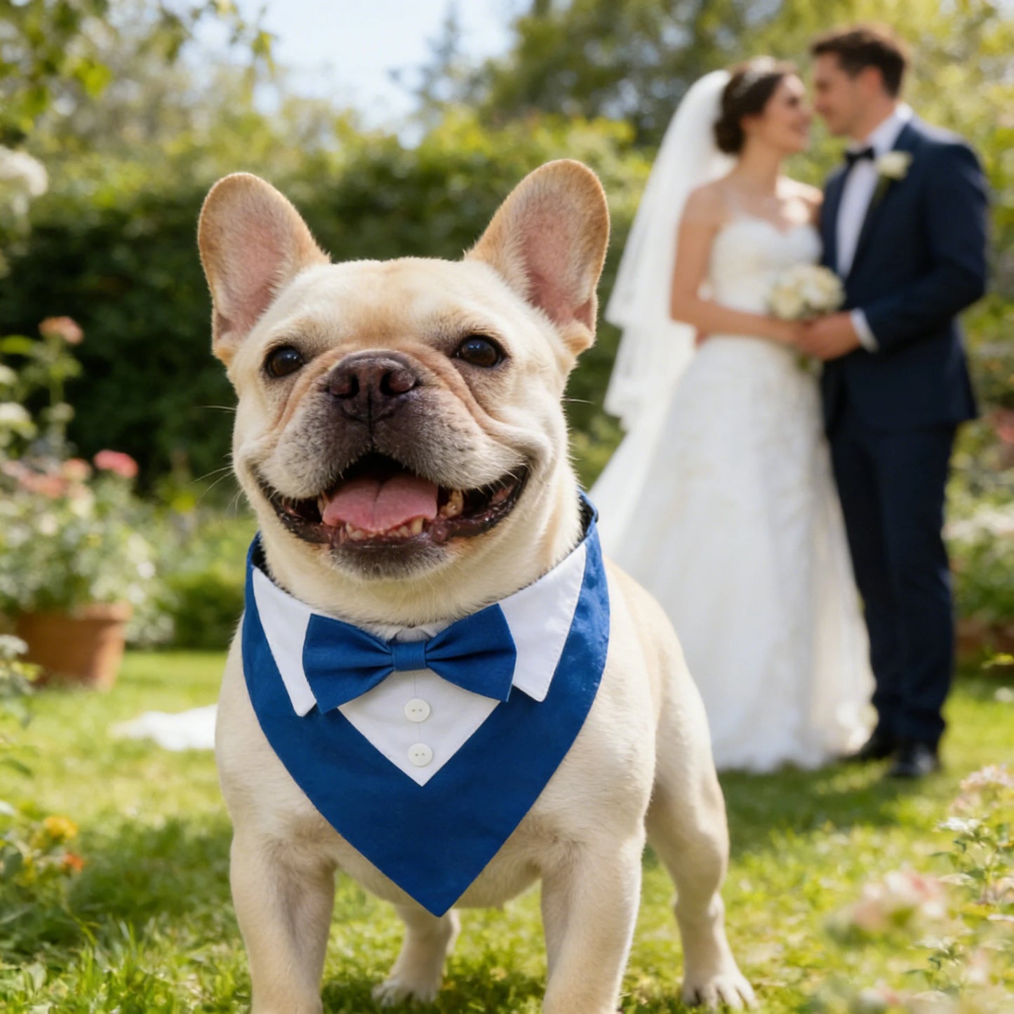 Bow Tie Dog Collar Tuxedo Bandana Adjustable