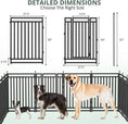 Load image into Gallery viewer, 40" Height 16 Panel Dog Fence Outdoor Yard Playpen Portable Kennel for Camping
