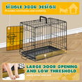 Load image into Gallery viewer, JHK 18 Inch Single Door Dog Crate Metal Pet Kennel with Secure Lock Foldable Removable Tray for Easy Cleaning Portable Puppy Cage for Small Dogs
