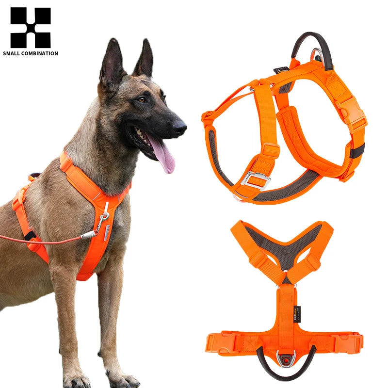SMALL COMBINATION Pet Harness No Pull Nylon Reflective Dog Harness Adjustable Comfortable Control Walking Running  accessories