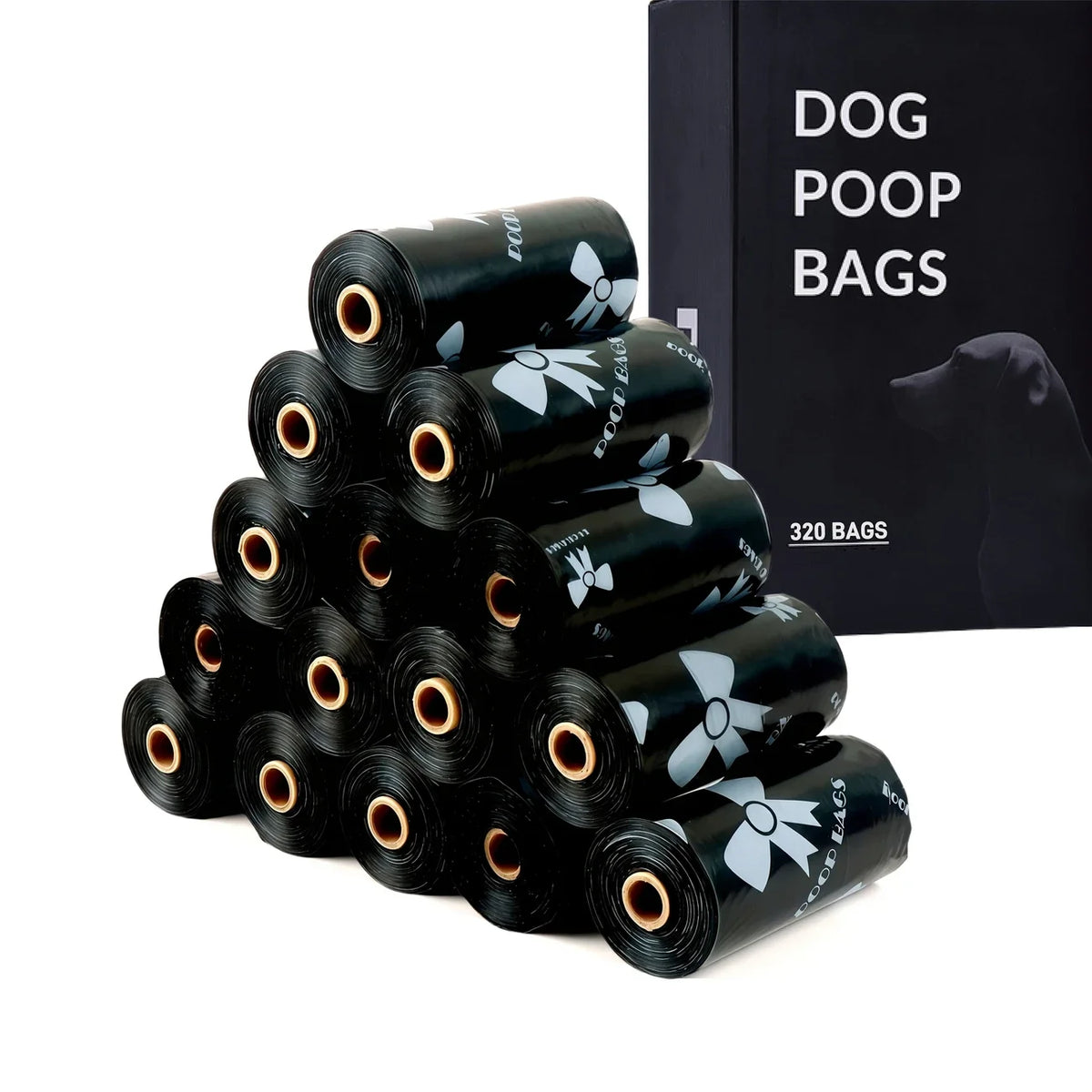 3/6/10/12 Rolls 180 Count Super Thick Dog Poop Bags,Leak-Proof Polyethylene Suitable For Cats & Dogs, Pet Cleaning Supplies