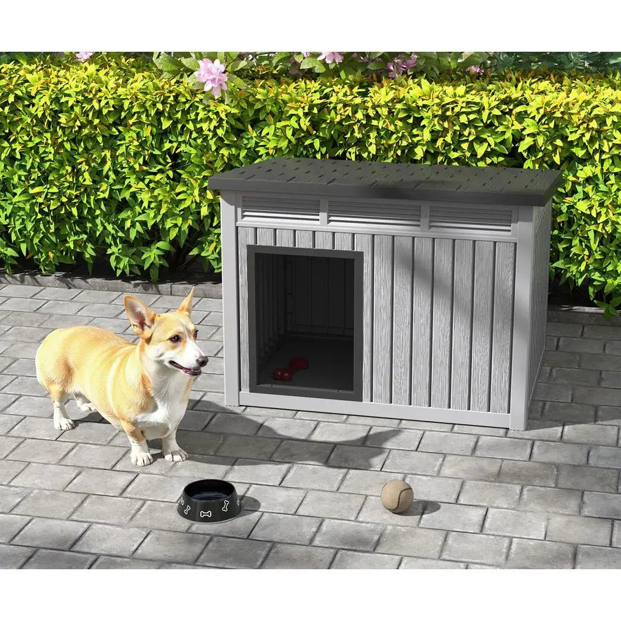 Dog House for Indoor and Outdoor.   Fits Small to Medium Dogs 32.1 L x 25.1 W x 24 H.