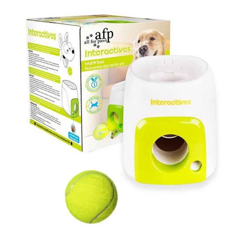 Smart Automatic Tennis Ball Launcher with Food Reward