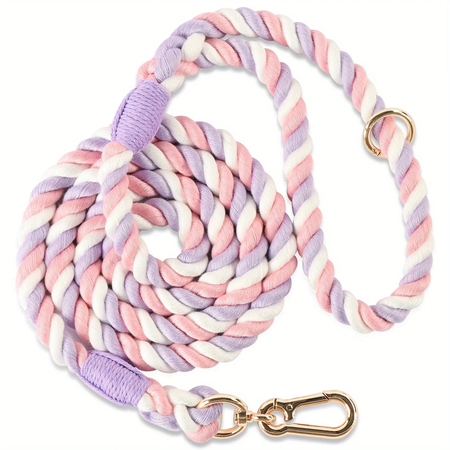 Colored Dog Leash Strong & Stylish Braided Rope Dog Leash - Perfect for Small, Medium & Large Dogs! Christmas Gift Pet Leashes