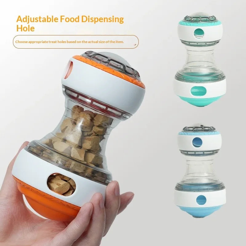 ZUJOLY Dog Treat Dispenser Toy Dog Puzzle Rolling Leak Food Ball Toy Durable Chew Tooth Healthy Ball Suitable for All Breed