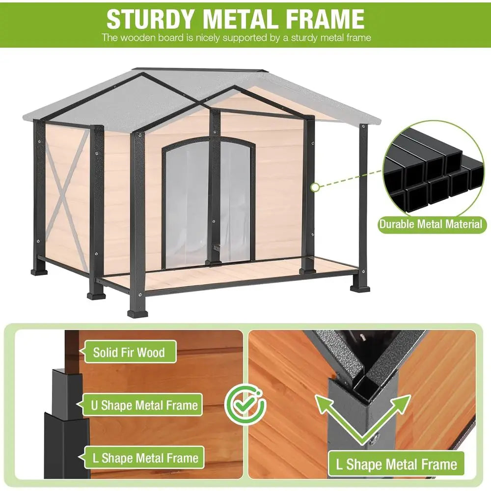 Extra Large Heated Dog House for Outside