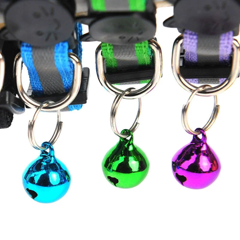 Reflective Cats Bells Collars Adjustable Dog Leash Pet Collar for Cats and Small Dogs Pet Supplies