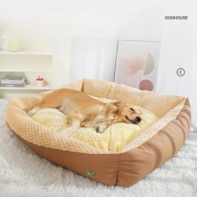 Comfortable and Soft Rectangular Pet Bed, Suitable for Various Breeds, Removable and Machine Washable