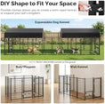 Load image into Gallery viewer, Dog Kennel Outdoor with Roof 8x4x6*
