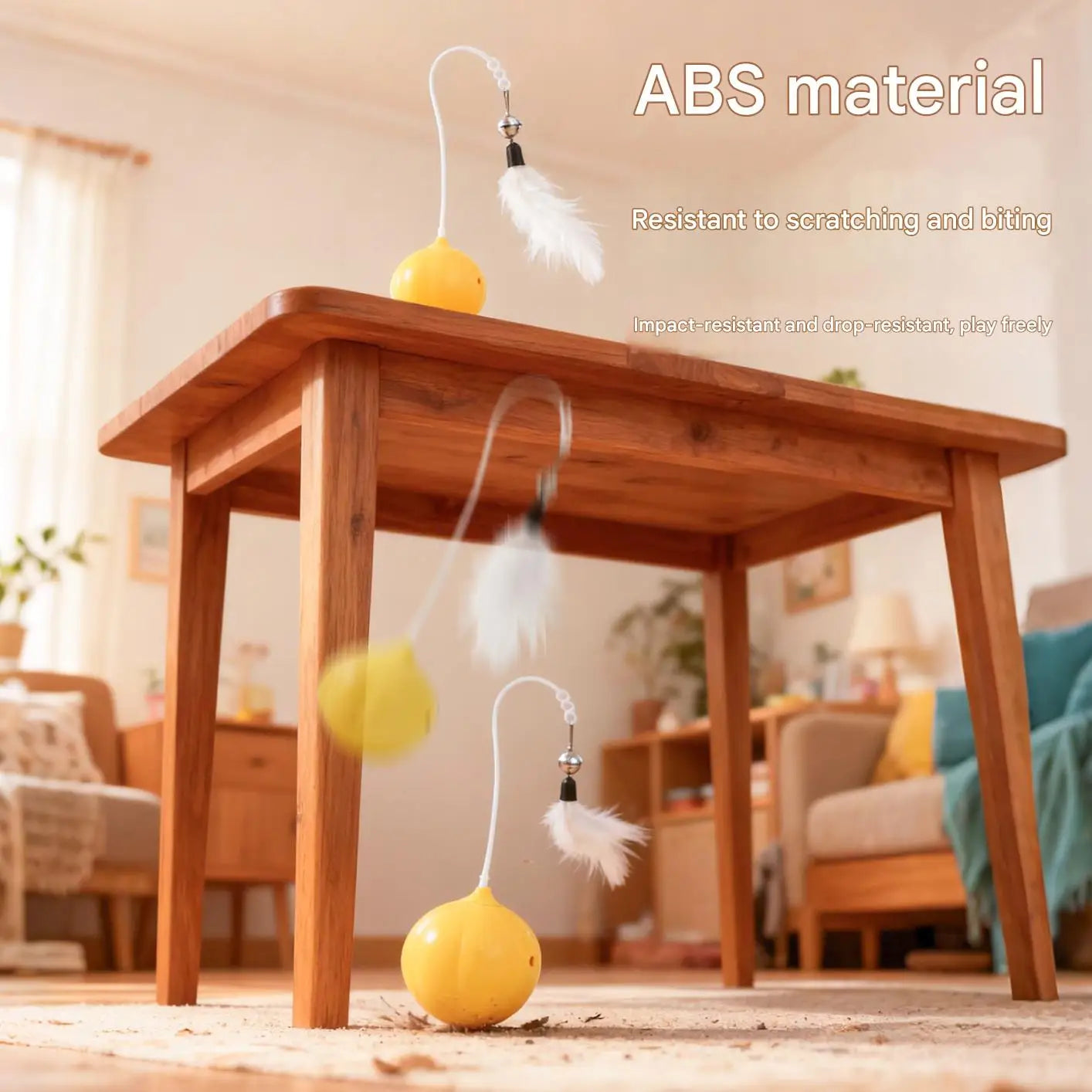 Interactive Cat Toy Pet Enrichment Teaser Wand Automatic Teasing Cat Toy Electric Cat Teaser Wand For Indoor Cats