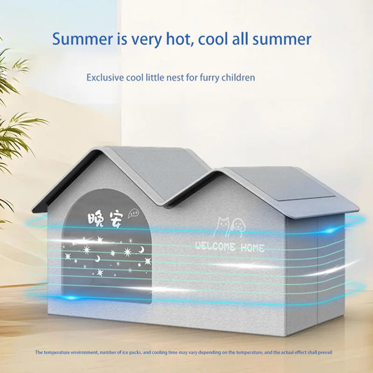 Cat Air Conditioning House Summer Cat Cooling Tool Nest Dog Ice House Dog Four Seasons Cat Pet Ice House