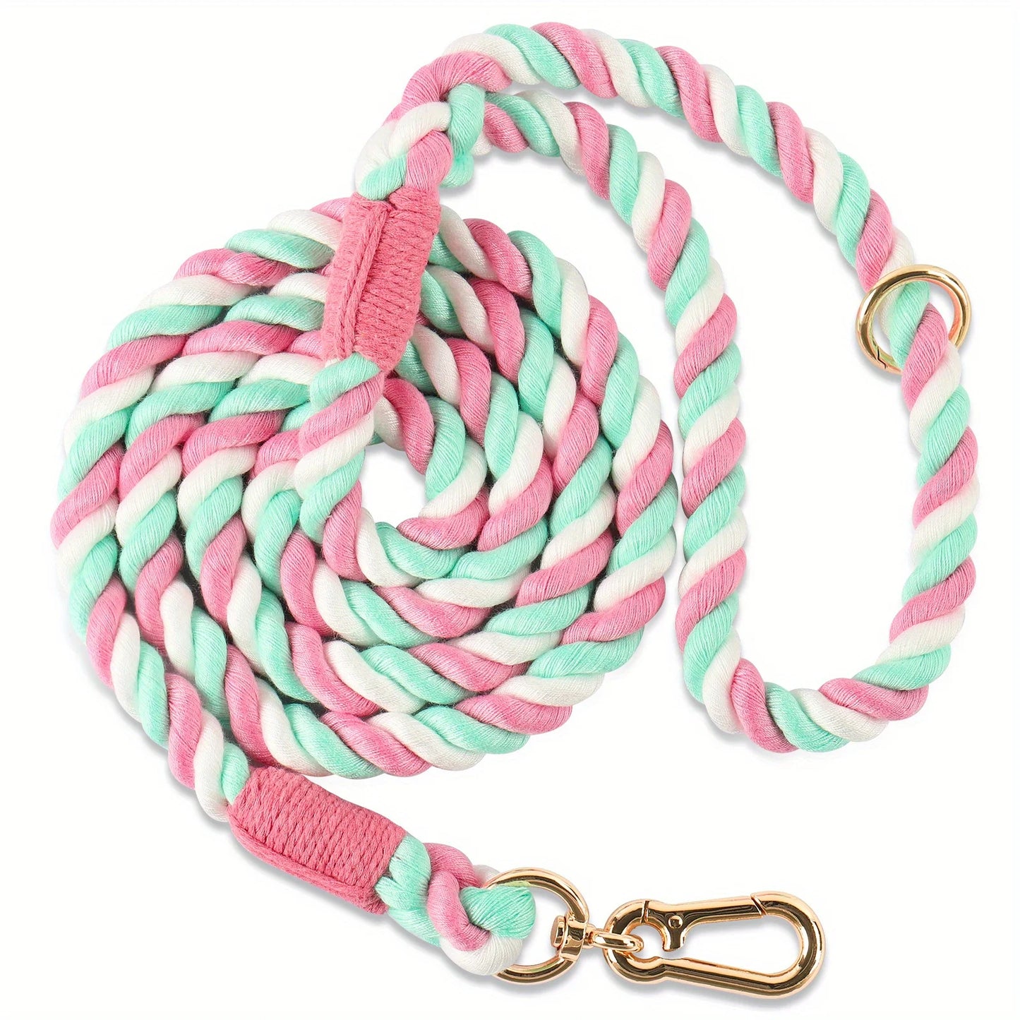 Colored Dog Leash Strong & Stylish Braided Rope Dog Leash - Perfect for Small, Medium & Large Dogs! Christmas Gift Pet Leashes