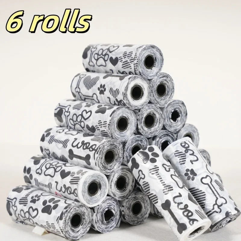 3/6/10/12 Rolls 180 Count Super Thick Dog Poop Bags,Leak-Proof Polyethylene Suitable For Cats & Dogs, Pet Cleaning Supplies