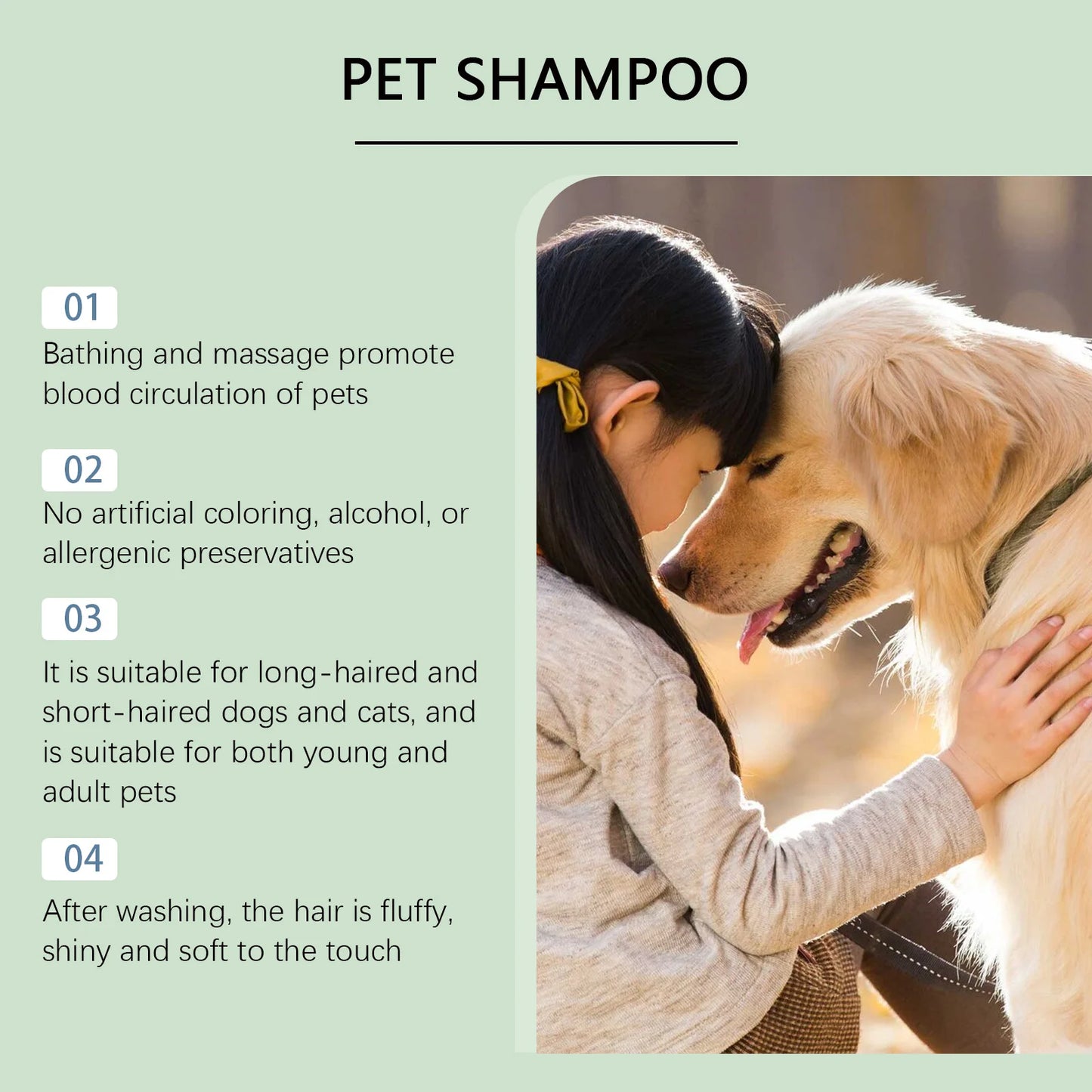 5-in-1 Puppy/Kitten Shampoo & Conditioner For Sensitive Skin PH Balanced