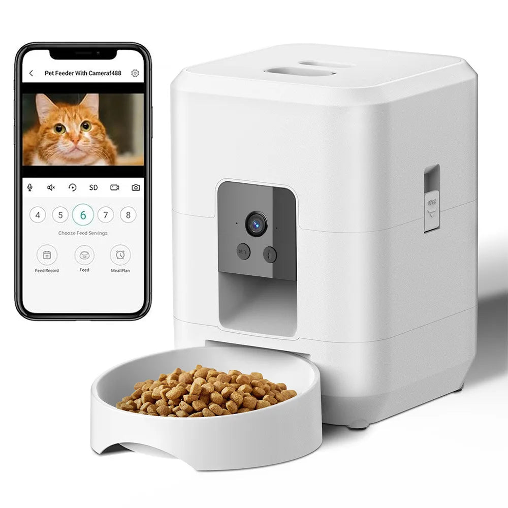 2L Smart Pet Feeder with Camera Visual Interactive WIFI Remote,Dog cat feeder,dog bowl