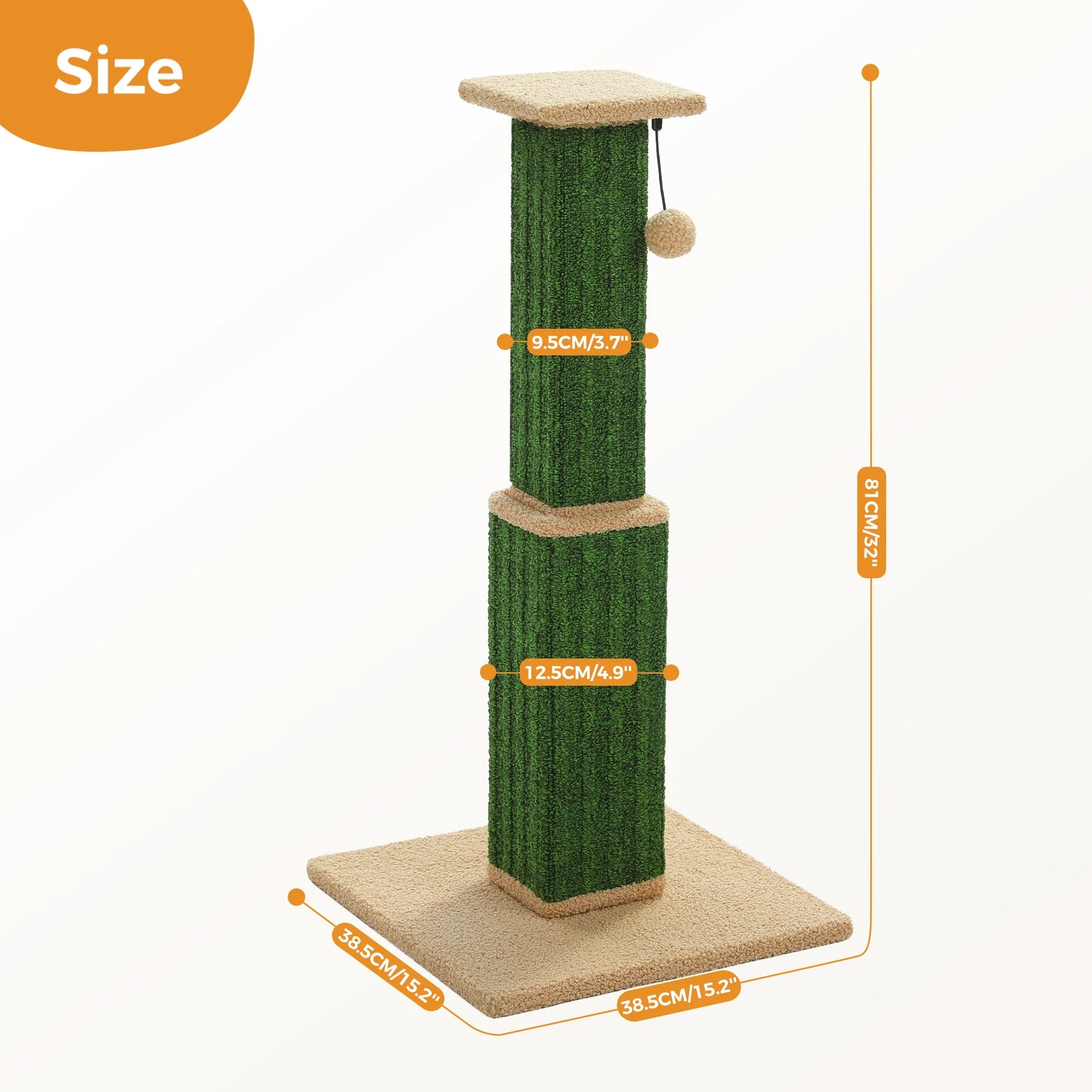 Large Cat Scratching Post for Indoor Cats Adults
