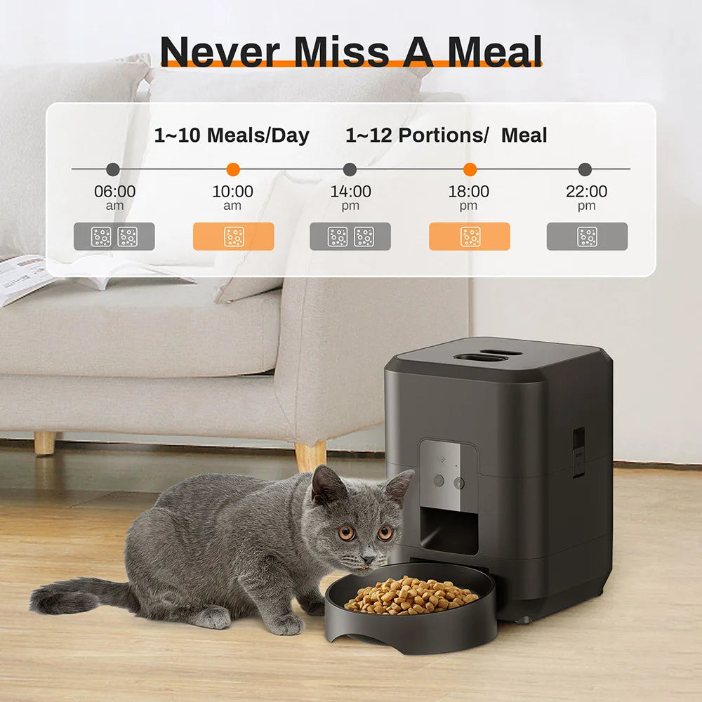 2L Smart Pet Feeder with Camera Visual Interactive WIFI Remote,Dog cat feeder,dog bowl