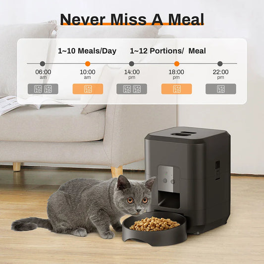 2L Smart Pet Feeder with Camera Visual Interactive WIFI Remote,Dog cat feeder,dog bowl
