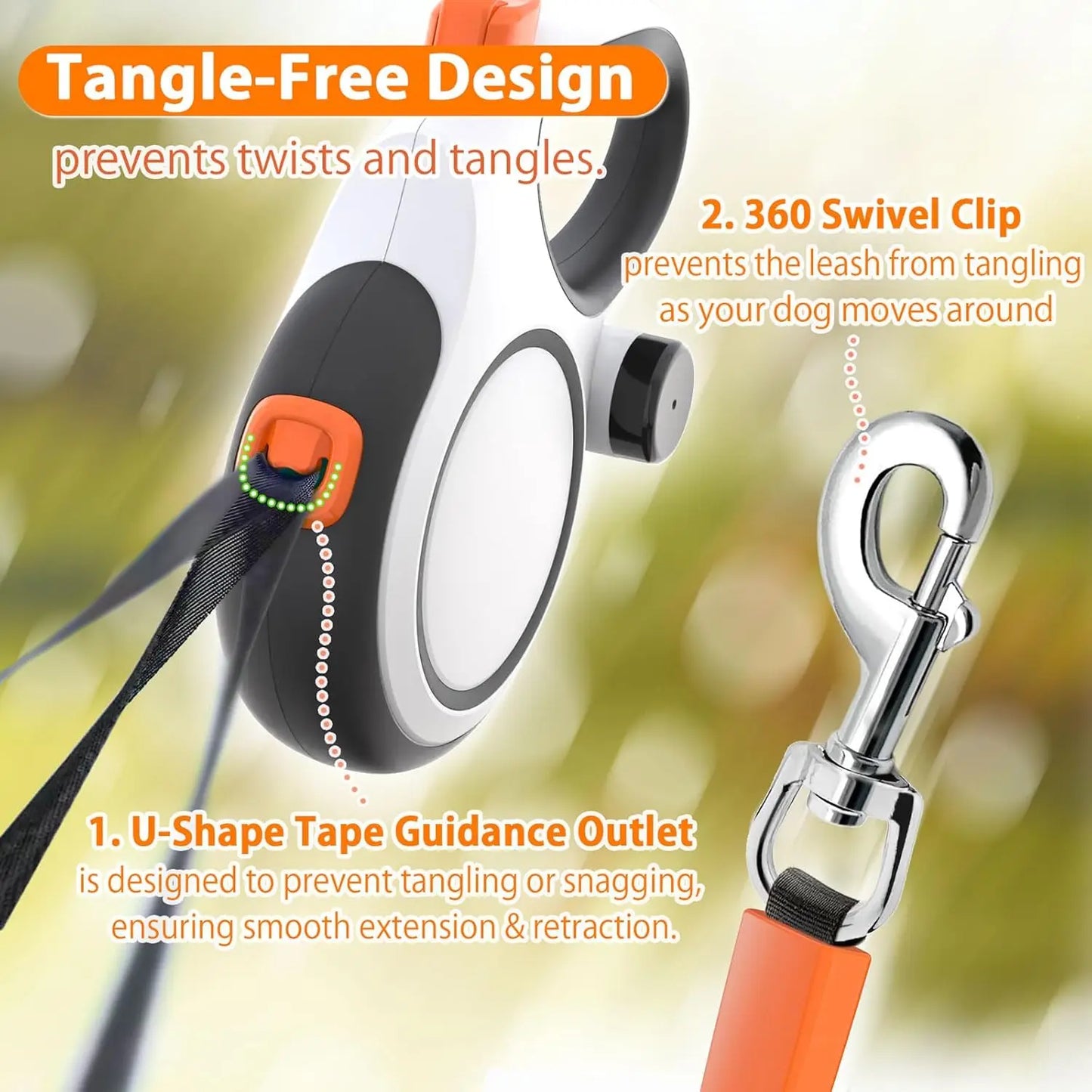 Dog Leash Retractable Roulette Collar for Small Big Dogs Accessories