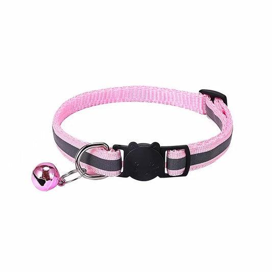 Reflective Cats Bells Collars Adjustable Dog Leash Pet Collar for Cats and Small Dogs Pet Supplies