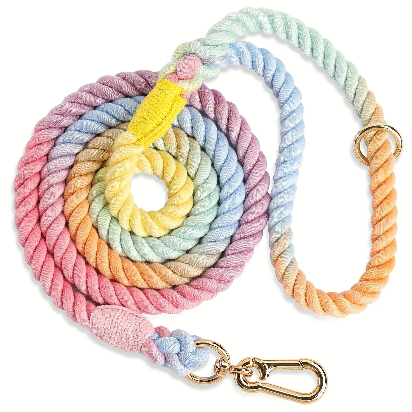 Colored Dog Leash Strong & Stylish Braided Rope Dog Leash - Perfect for Small, Medium & Large Dogs! Christmas Gift Pet Leashes