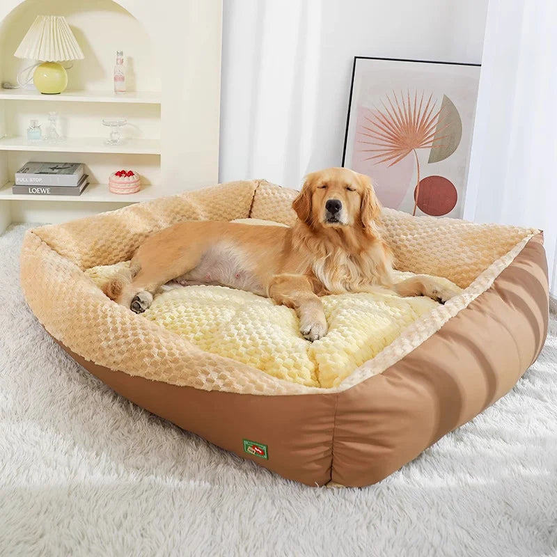 Comfortable and Soft Rectangular Pet Bed, Suitable for Various Breeds, Removable and Machine Washable