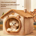 Load image into Gallery viewer, All Season Dog House Style Bed - Removable Washable Pet Bed for Small Dogs Teddy Winter Warm Cat Dog House

