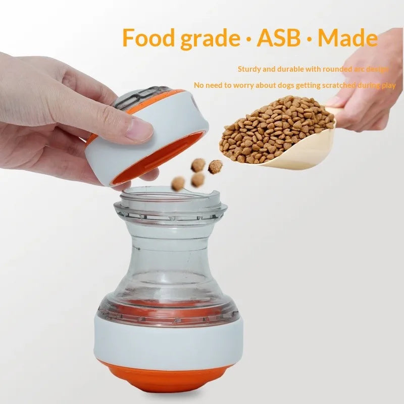 ZUJOLY Dog Treat Dispenser Toy Dog Puzzle Rolling Leak Food Ball Toy Durable Chew Tooth Healthy Ball Suitable for All Breed
