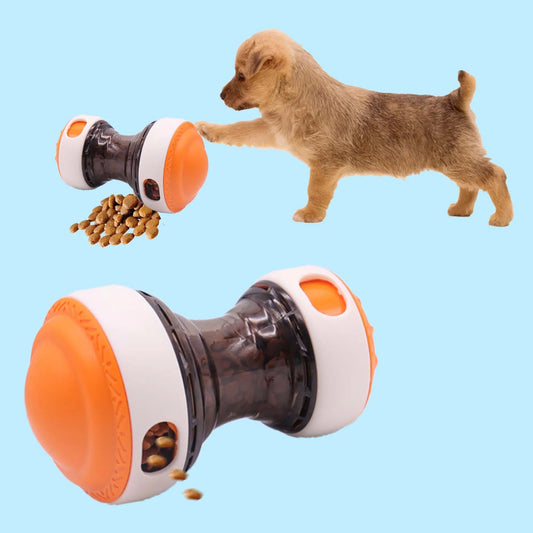 Dog Treat Dispenser Toy Adjustable Interactive Slow Feeder Rotating Rolling Puzzle Pet Toy for Dogs