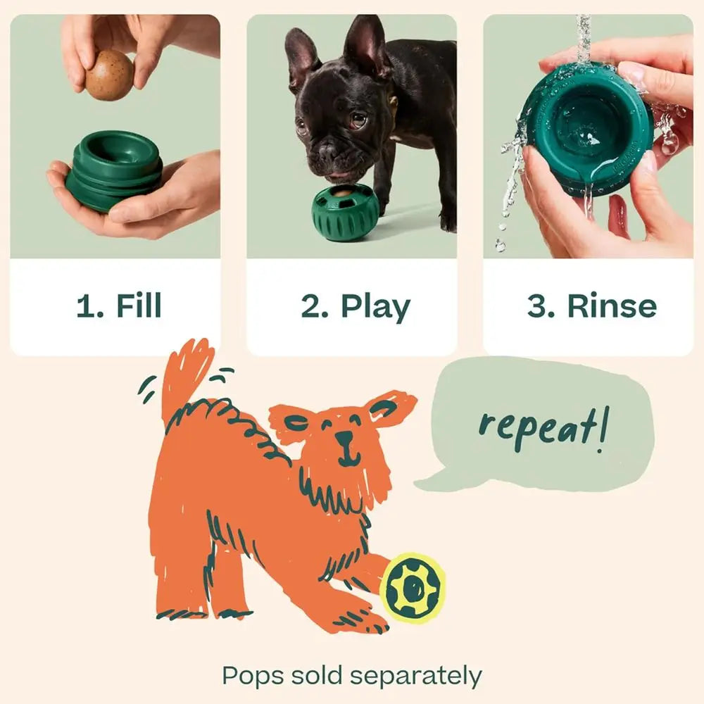 Long-Lasting Interactive Dog Ball Toy to Keep Your Pup Busy and Distracted - Safe for Dogs - Low for Medium and Large Dogs 25-75