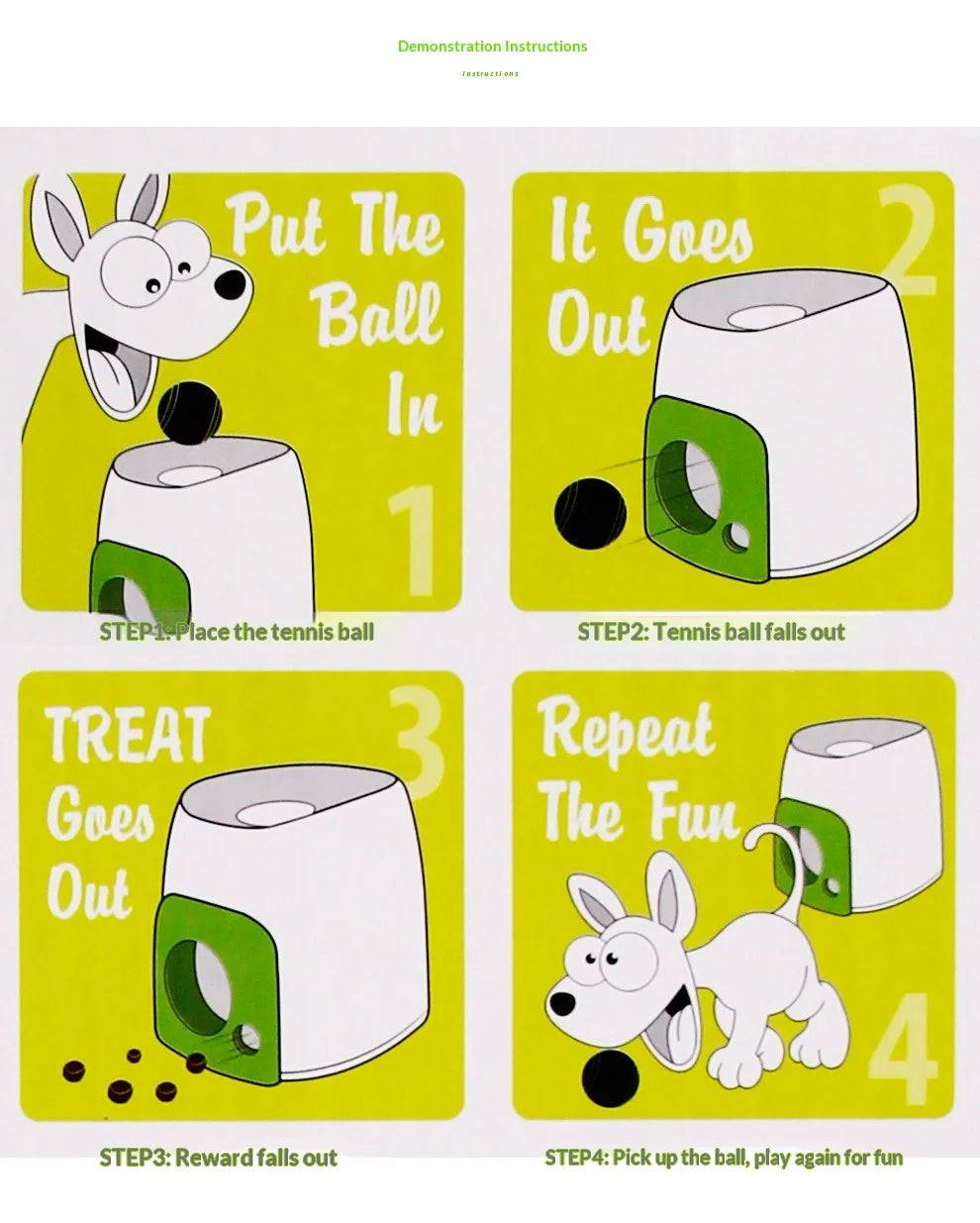 Smart Automatic Tennis Ball Launcher with Food Reward