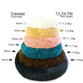 Load image into Gallery viewer, Round Dog Bed Winter Warm Cat Bed Plush Basket for Dog Washable Pet Bed for Small Medium Large Dog Sofa Cat
