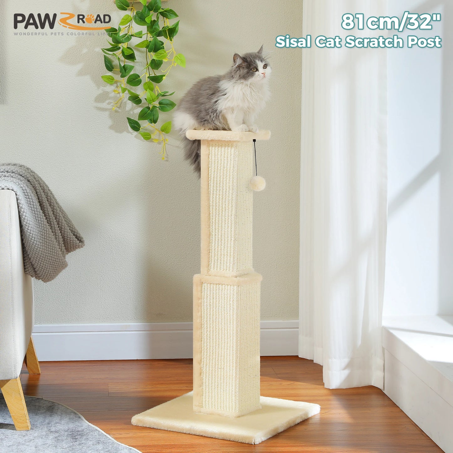 Large Cat Scratching Post for Indoor Cats Adults