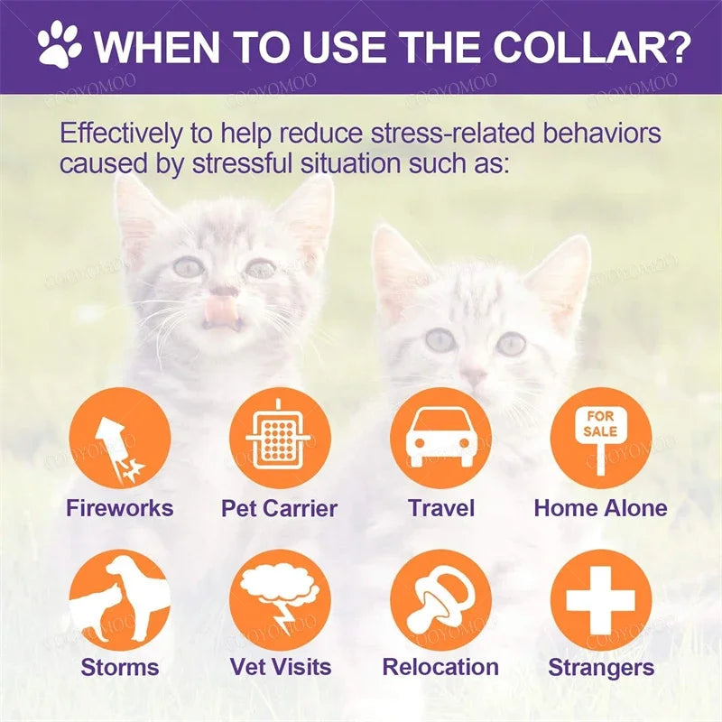 New Release Dog/Cat Calming Pheromone Collar - Relieves Anxiety