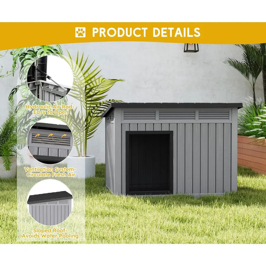 Dog House for Indoor and Outdoor.   Fits Small to Medium Dogs 32.1 L x 25.1 W x 24 H.