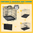 Load image into Gallery viewer, JHK 18 Inch Single Door Dog Crate Metal Pet Kennel with Secure Lock Foldable Removable Tray for Easy Cleaning Portable Puppy Cage for Small Dogs
