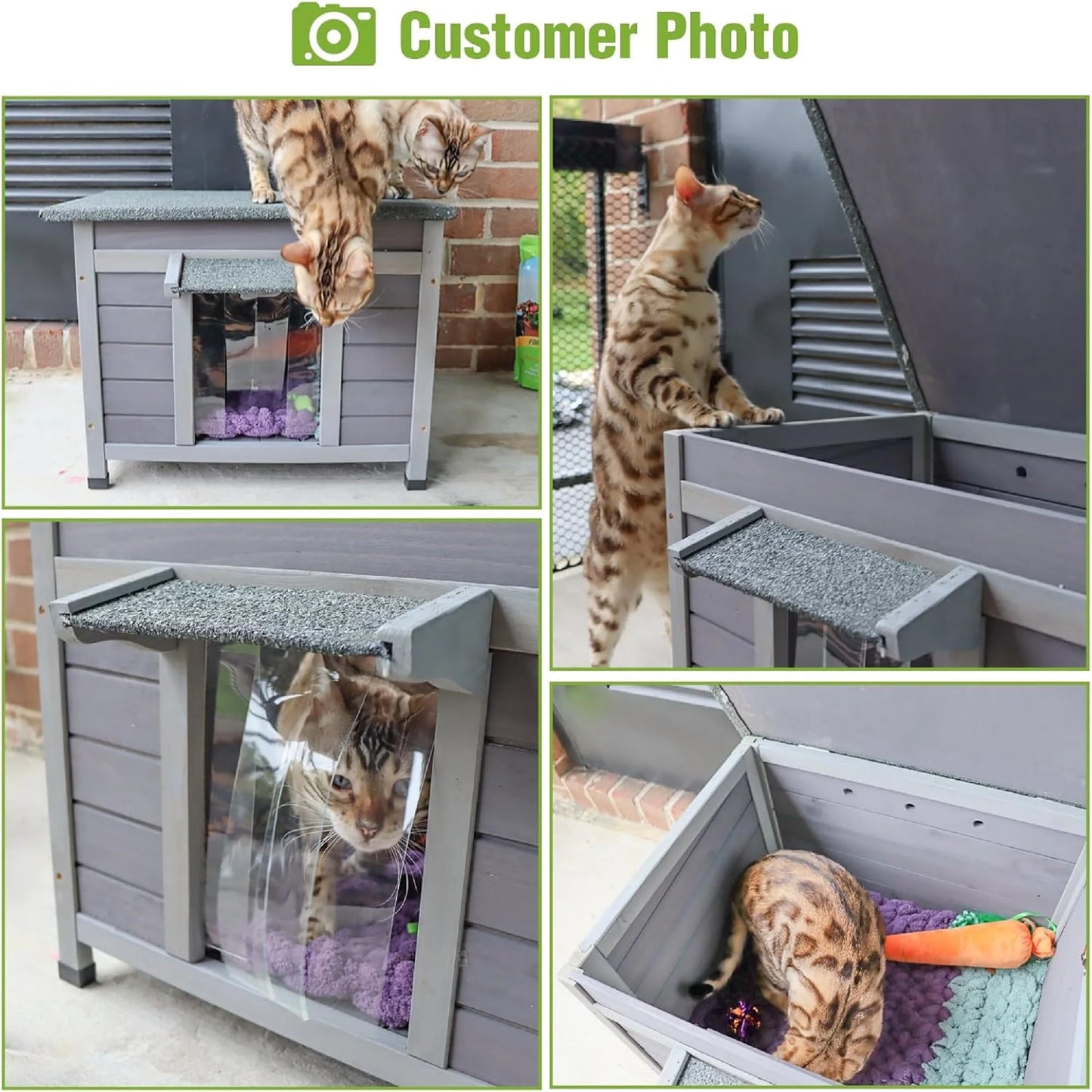 Outdoor Cat House Weatherproof
