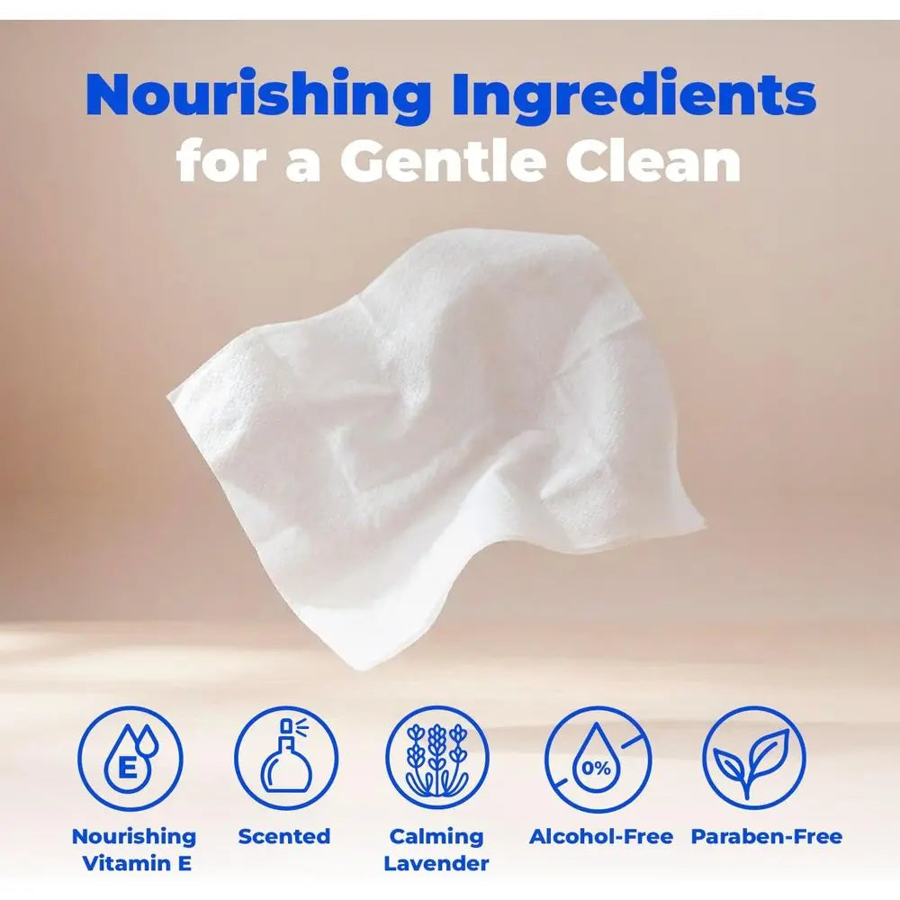 100 Count Dog Wipes: Large Size for Cleaning, Deodorizing, and Gentle Care with Lavender & Vitamin E