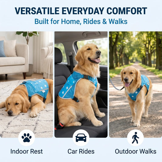 Pet Dog Cooling Vest Harness Cooler Jacket For Walking Dog Outdoor Camping Hunting Training Refrigerator Cooling Source For Dogs