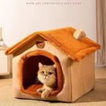 Load image into Gallery viewer, All Season Dog House Style Bed - Removable Washable Pet Bed for Small Dogs Teddy Winter Warm Cat Dog House
