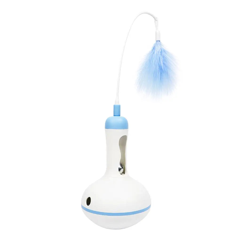 Tumbler Leaks Cat's Daily Necessities Funny Self-hi Bell Feather Cat Toy Cat Feather Toys with Leak Hole for Cat Home Indoor