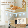 Load image into Gallery viewer, Cat Desk Bed, 360° Rotatable Cat Bed Stand for Indoor Cats, Adjustable Cat Basket, Cats Hammock for Table, Soft Cat Bed for Desk
